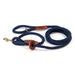 Cotton Rope leash with snap and slide to securely use as a harness leash
