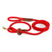 Red Braided Cotton Rope Harness Leash
