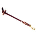 Leather Braided Pull Tab, correction tab, training tab, steady tab Burgundy Narrow
