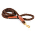 Brown Cotton Rope Snap Leash
