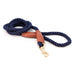 Navy Blue Cotton Rope Snap Leash