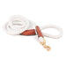 White Cotton Rope Snap Leash