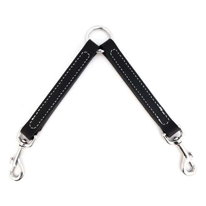 Leather Two-Dog Walking Coupler