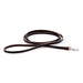 narrow 1/4" dog show lead training leash in black