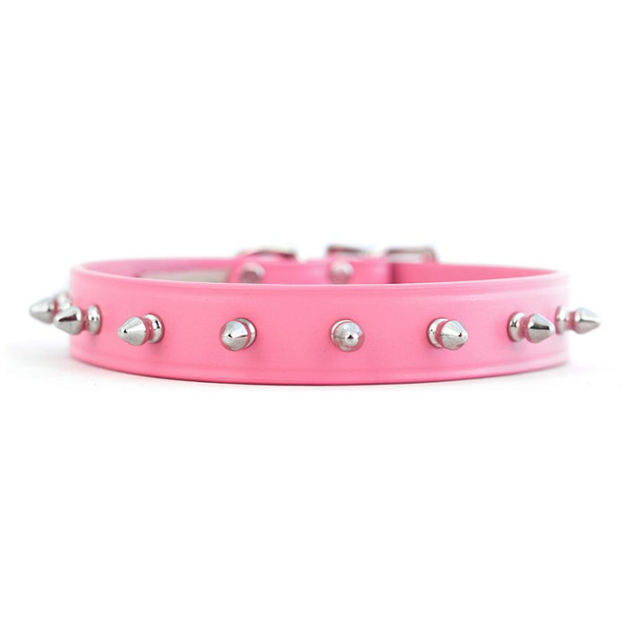 Classic Spiked Collar - Pink