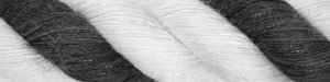 black and white twisted cotton rope