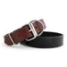 Auburn Leathercrafters Tuff Stuff Dog Collar 1-1/4 inch Black and Burgundy