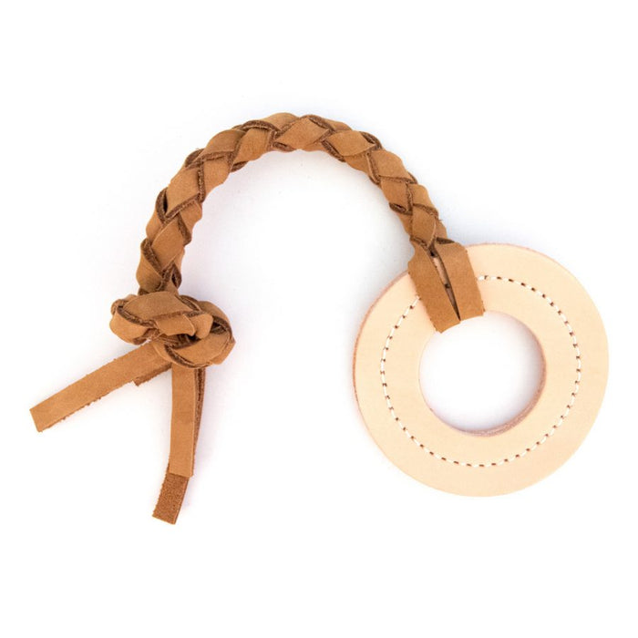 Natural Leather Tug Toy for Dogs
