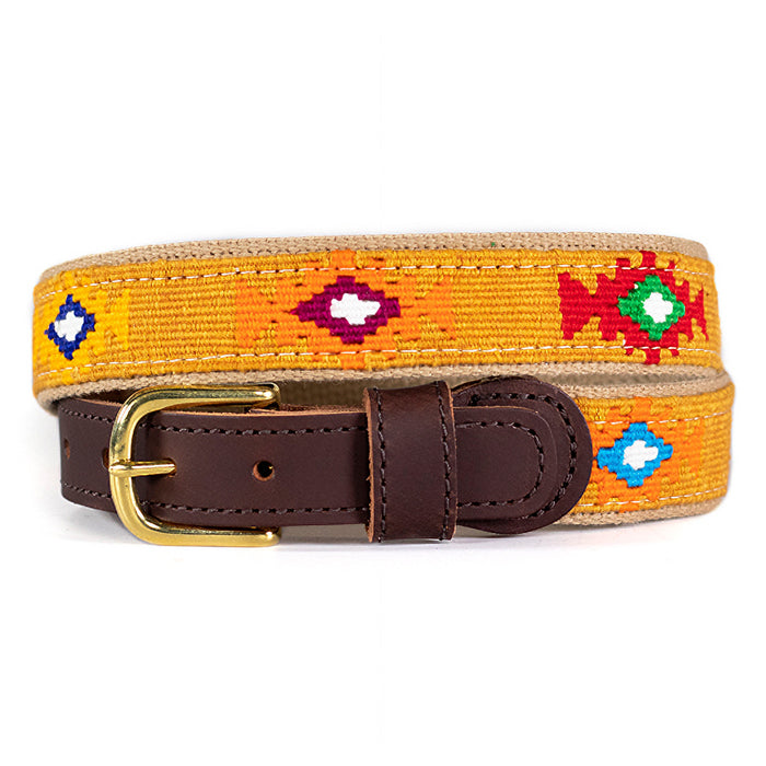 a tail we could wag Cotton and Leather Belt - God's Eye