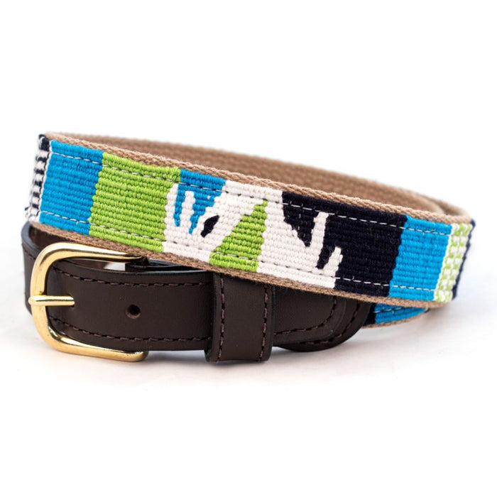a tail we could wag Cotton and Leather Belt - Laguna Brava
