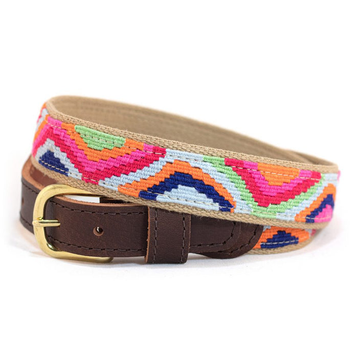 a tail we could wag Cotton and Leather Belt - Retro