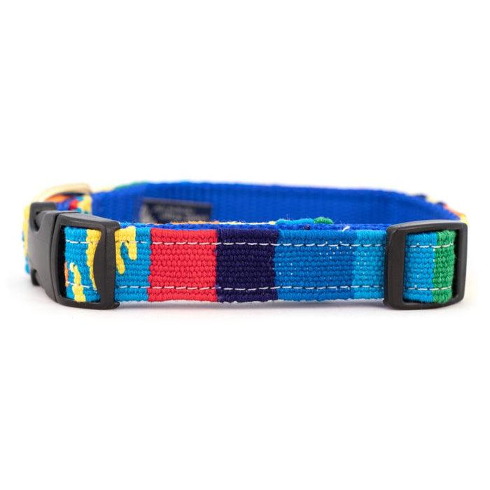 a tail we could wag Side-Release Dog Collar - Fiesta