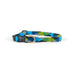a tail we could wag extra small collar in blue and green argyle pattern