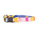 a tail we could wag Starry Day Mango extra small fabric collar