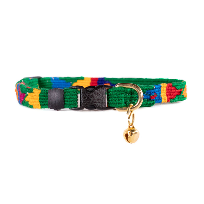 a tail we could wag Foolish Fish Grass breakaway buckle cat collar