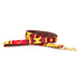 a tail we could wag Seasons Spring leash in traditional patterns and yellows, oranges, rusts, and browns