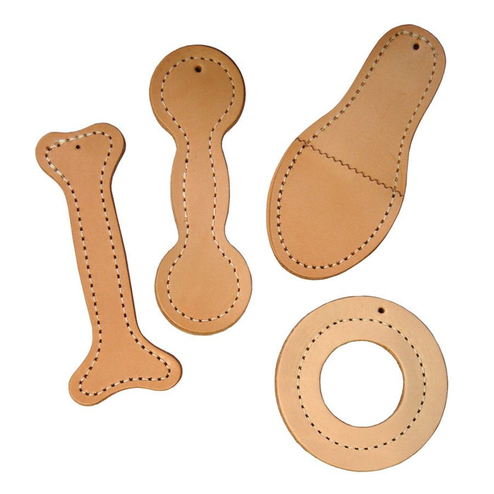 Natural Leather Dog Toy
