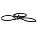 narrow black slip leash especially for dog show use
