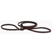 narrow burgundy slip leash especially for dog show use