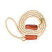 tan cotton rope leash