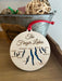 Round Maple wood Finger Lakes Christmas Ornament
