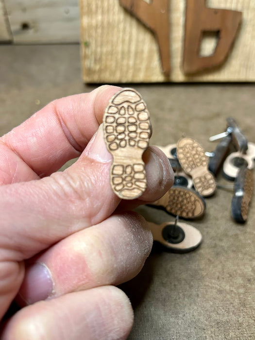 Hiking Boot Map Pins - Set of 12