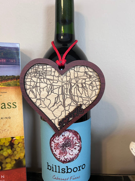 I Love the Finger Lakes Christmas Ornaments