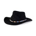 a tail we could wag Block Island Coffee hatband on black hat