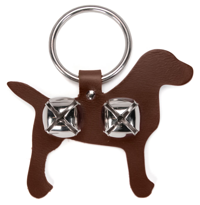brown lab bell door hanger