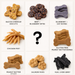 Assorted handmade organic dog treats in a 9x9 grid, listed as follows: Bacon Cheddar Biscuits, Beef + Blueberry Bites, Blueberry + Oat Bones, Chicken Feet, Gluten-Free Peanut Butter Bones, Peanut Butter Bones, Salmon Paws and Veal Liver Jerky, all from The Chosen Spot K9 Kitchen in Canandaigua, NY.
