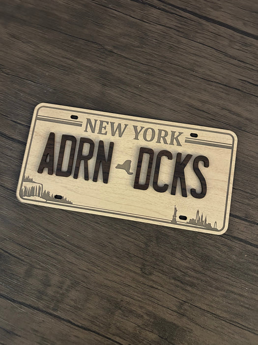 Custom State License Plate