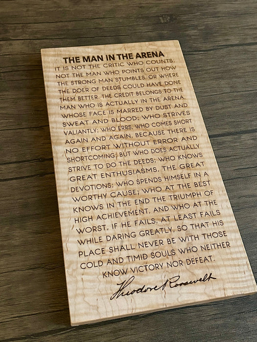 The Man in the Arena