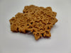 Peanut Butter Snowflakes, handmade organic dog treats from The Chosen Spot K9 Kitchen