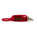 red Braided Cotton Rope leash with brass snap