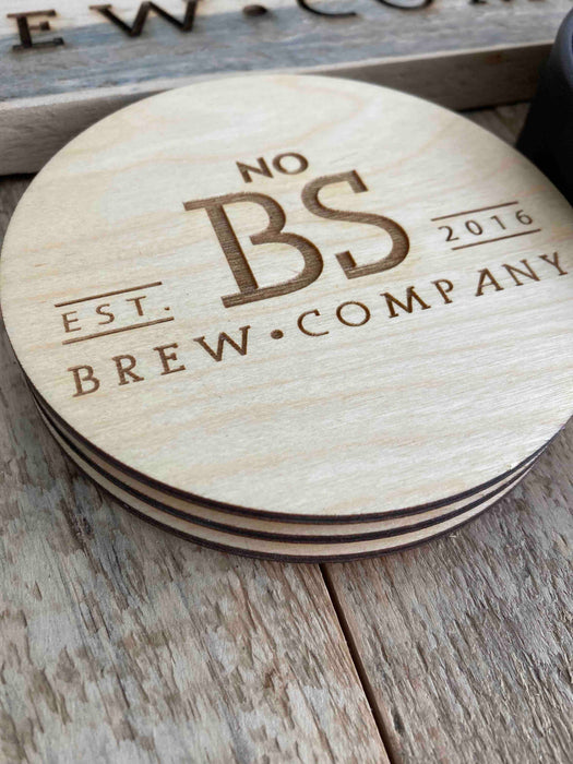 Custom Engraved Wood Coasters