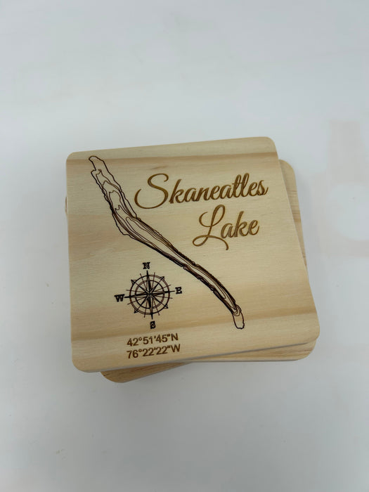 Topographic Finger Lakes Coasters