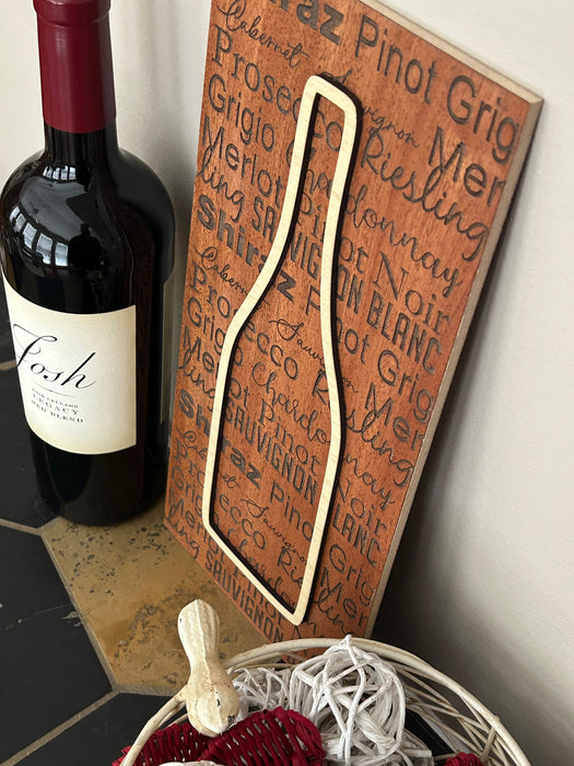 Favorite Wine Variety Wall Display