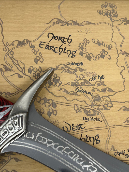 Shire Map | Lord of the Rings Hobbiton Wall Art | Handcrafted Wood