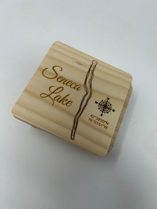 Topographic Finger Lakes Coasters