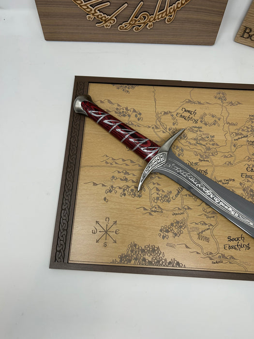 Shire Map | Lord of the Rings Hobbiton Wall Art | Handcrafted Wood