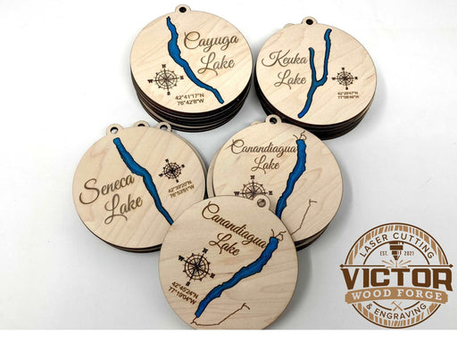 Finger Lakes Christmas Ornaments