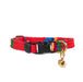 a tail we could wag cat collar in Foolish Fish Red