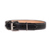 GI collar in black with white stitching
