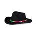 a tail we could wag God's Eye Multi hatband on black hat