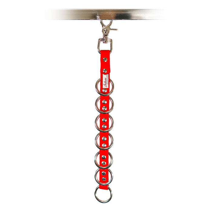Sparky's Choice Grooming Loop Extender in Red with lots of rings