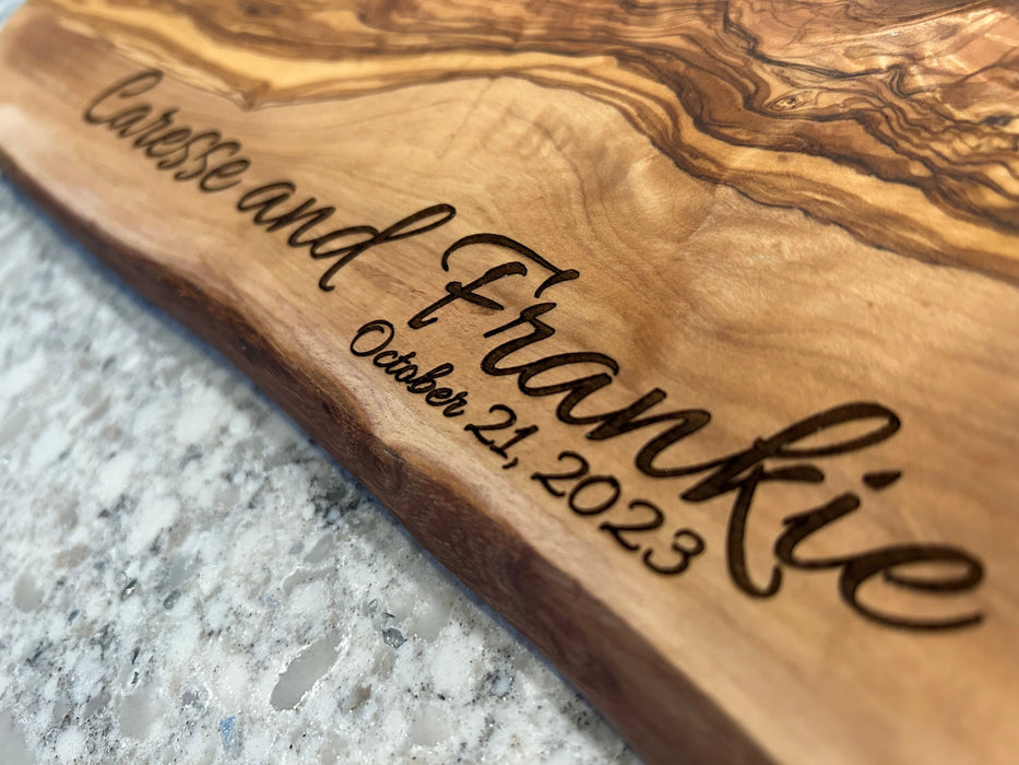 Custom Laser Engraved Cutting Boards | Personalized Wood Gifts