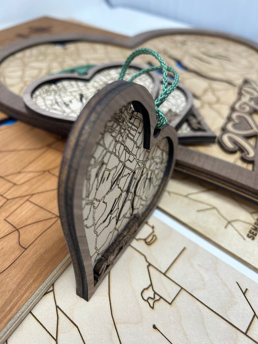 I Love the Finger Lakes Christmas Ornaments