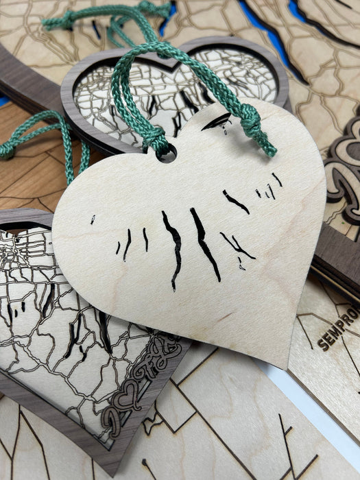 I Love the Finger Lakes Christmas Ornaments