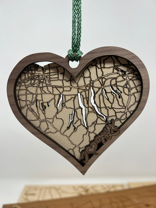 I Love the Finger Lakes Christmas Ornaments