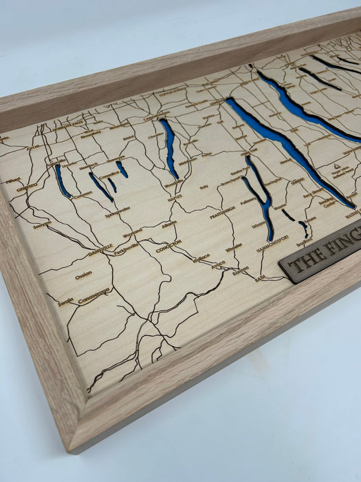 Finger Lakes Bathymetric Map